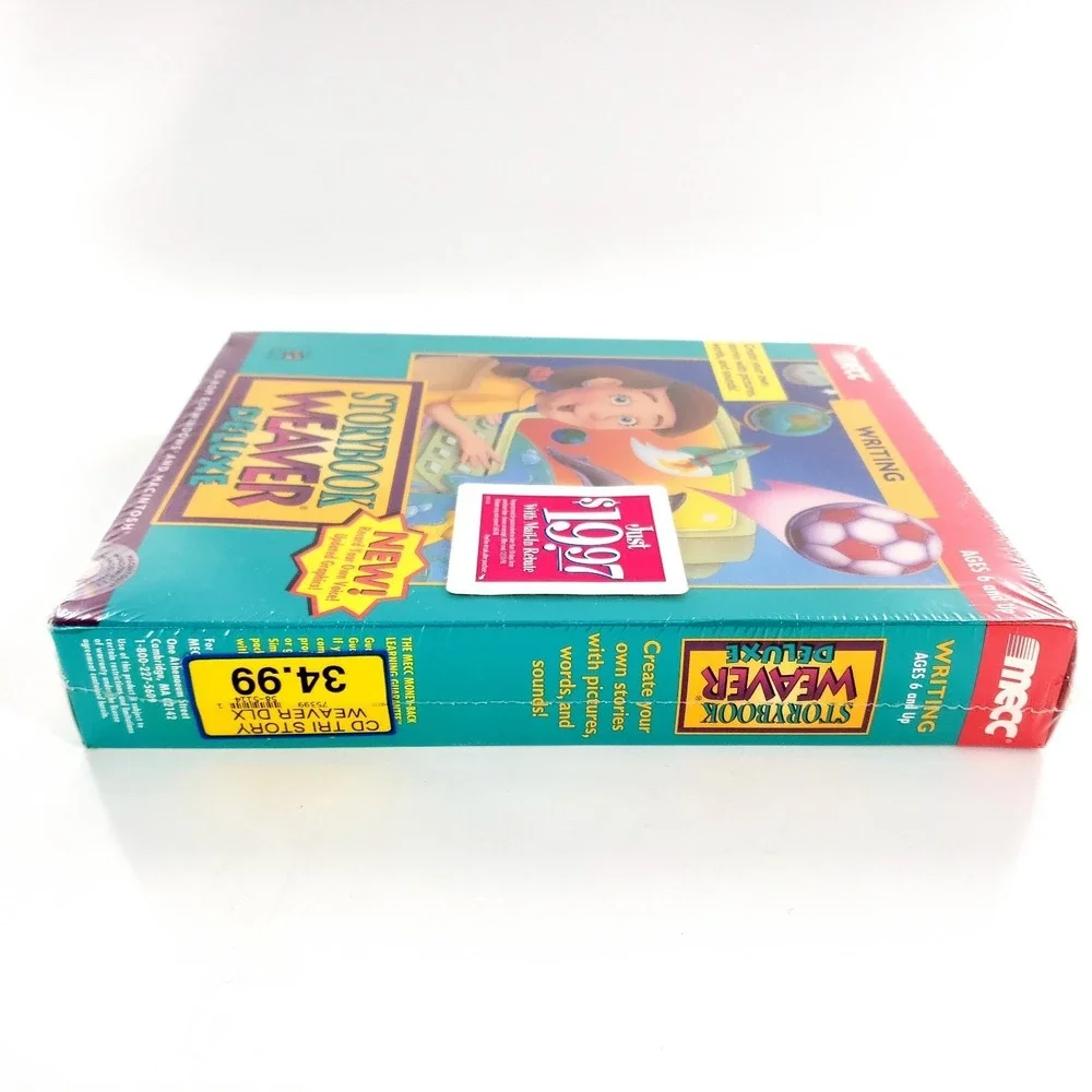 Mecc Storybook Weaver Deluxe Big Box Software CD Windows Mac 1996 New Sealed